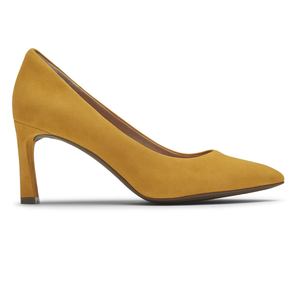 Rockport Singapore Womens Heels - Total Motion Sheehan Yellow - BD7835496